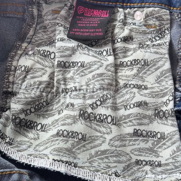 Rock & Roll Insert Bell Bottom High Rise Jeans 28x34 70s Flare Coastal Cowgirl - Picture 13 of 16